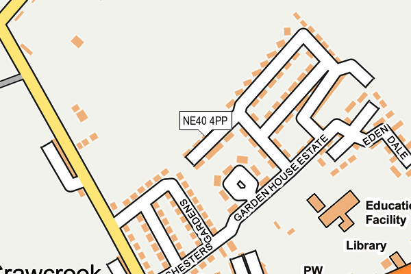 NE40 4PP map - OS OpenMap – Local (Ordnance Survey)