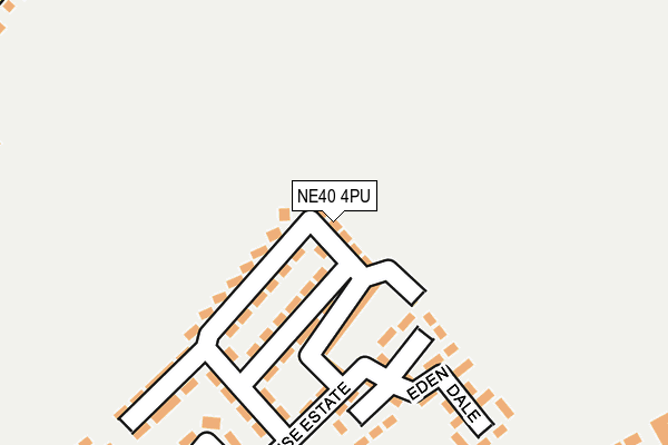 NE40 4PU map - OS OpenMap – Local (Ordnance Survey)