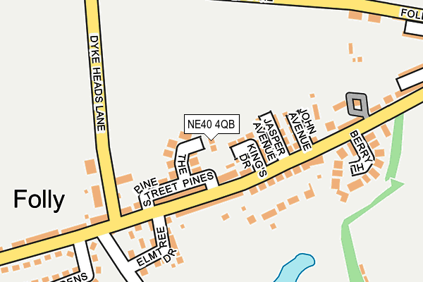 NE40 4QB map - OS OpenMap – Local (Ordnance Survey)
