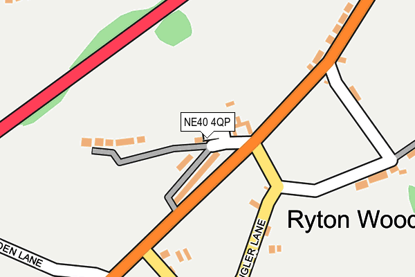 NE40 4QP map - OS OpenMap – Local (Ordnance Survey)