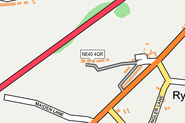 NE40 4QR map - OS OpenMap – Local (Ordnance Survey)