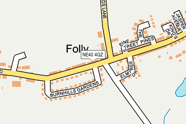 NE40 4QZ map - OS OpenMap – Local (Ordnance Survey)