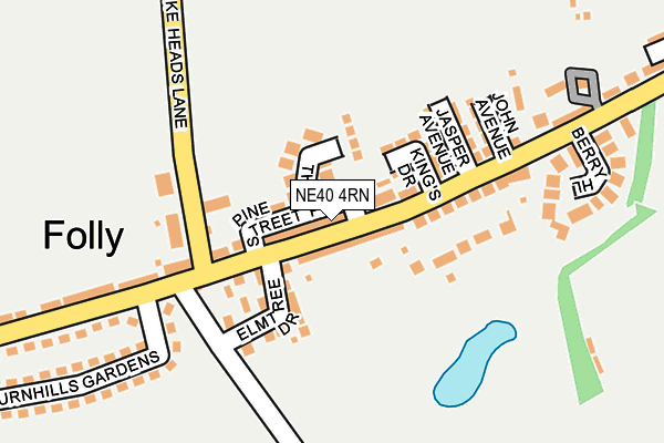 NE40 4RN map - OS OpenMap – Local (Ordnance Survey)