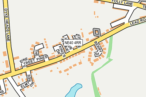 NE40 4RR map - OS OpenMap – Local (Ordnance Survey)