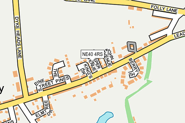 NE40 4RS map - OS OpenMap – Local (Ordnance Survey)