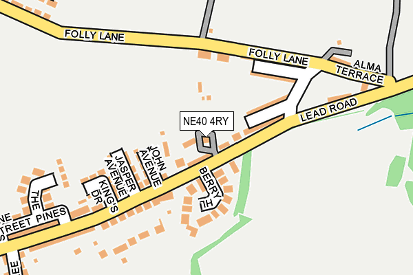 NE40 4RY map - OS OpenMap – Local (Ordnance Survey)