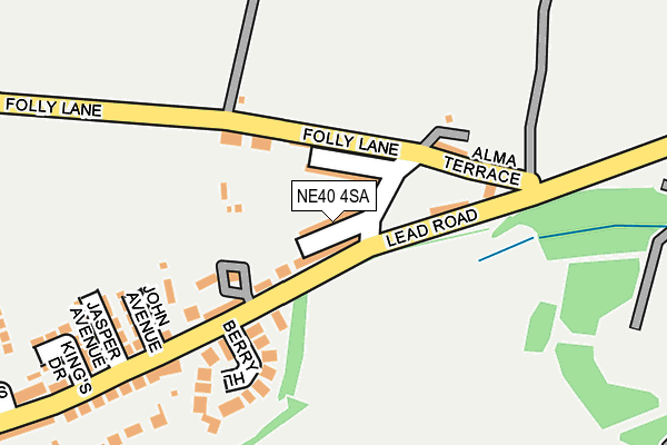 NE40 4SA map - OS OpenMap – Local (Ordnance Survey)
