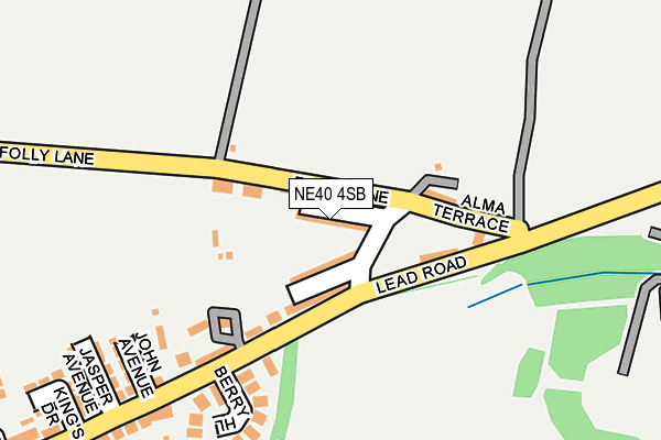 NE40 4SB map - OS OpenMap – Local (Ordnance Survey)