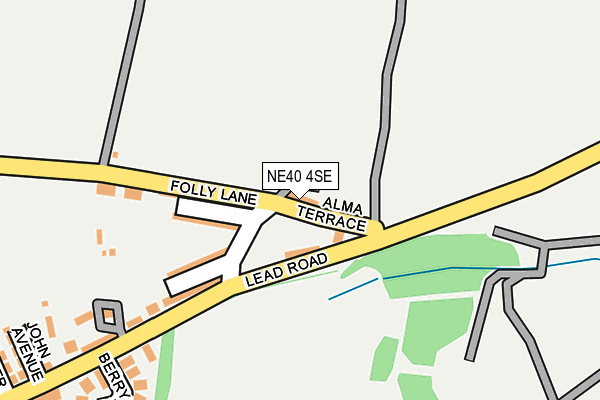 NE40 4SE map - OS OpenMap – Local (Ordnance Survey)