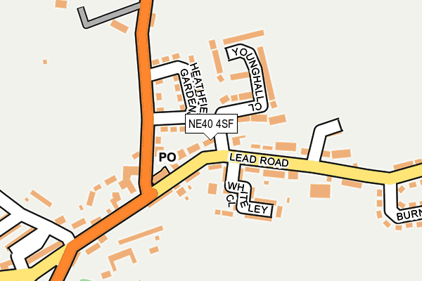 NE40 4SF map - OS OpenMap – Local (Ordnance Survey)