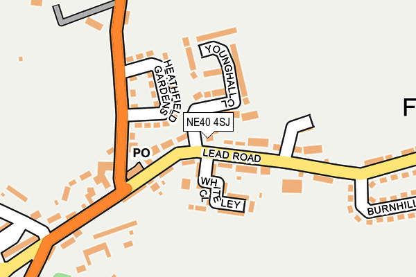 NE40 4SJ map - OS OpenMap – Local (Ordnance Survey)