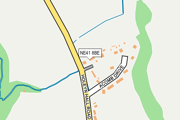 NE41 8BE map - OS OpenMap – Local (Ordnance Survey)