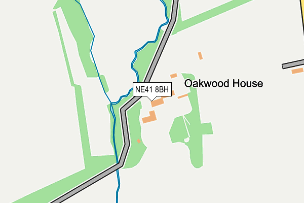 NE41 8BH map - OS OpenMap – Local (Ordnance Survey)