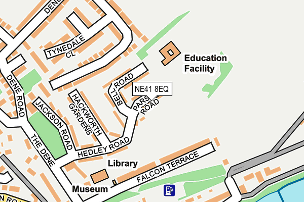 NE41 8EQ map - OS OpenMap – Local (Ordnance Survey)