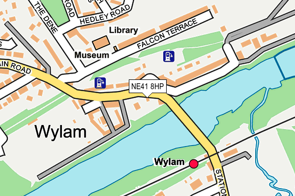NE41 8HP map - OS OpenMap – Local (Ordnance Survey)