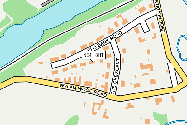 NE41 8HT map - OS OpenMap – Local (Ordnance Survey)