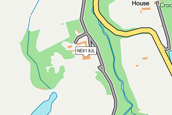 NE41 8JL map - OS OpenMap – Local (Ordnance Survey)