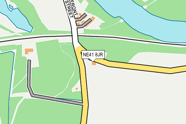 NE41 8JR map - OS OpenMap – Local (Ordnance Survey)