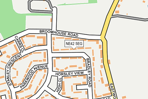 NE42 5EG map - OS OpenMap – Local (Ordnance Survey)