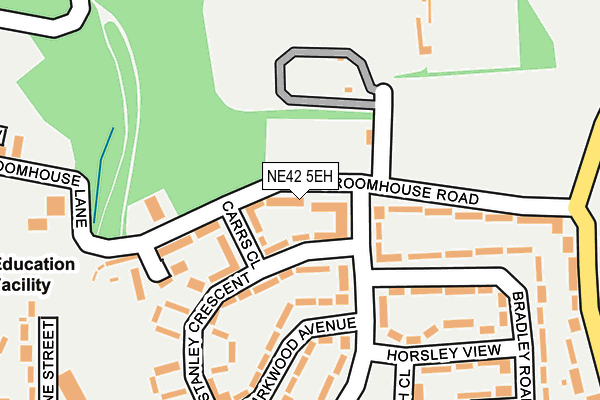 NE42 5EH map - OS OpenMap – Local (Ordnance Survey)