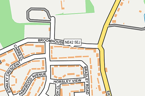 NE42 5EJ map - OS OpenMap – Local (Ordnance Survey)