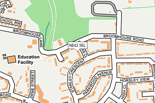 NE42 5EL map - OS OpenMap – Local (Ordnance Survey)