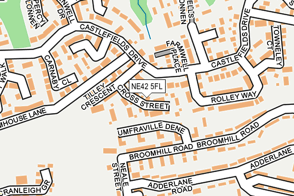 NE42 5FL map - OS OpenMap – Local (Ordnance Survey)