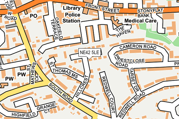 NE42 5LE map - OS OpenMap – Local (Ordnance Survey)