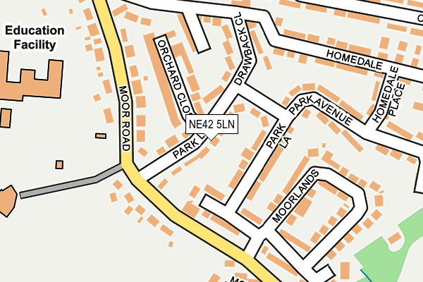 NE42 5LN map - OS OpenMap – Local (Ordnance Survey)