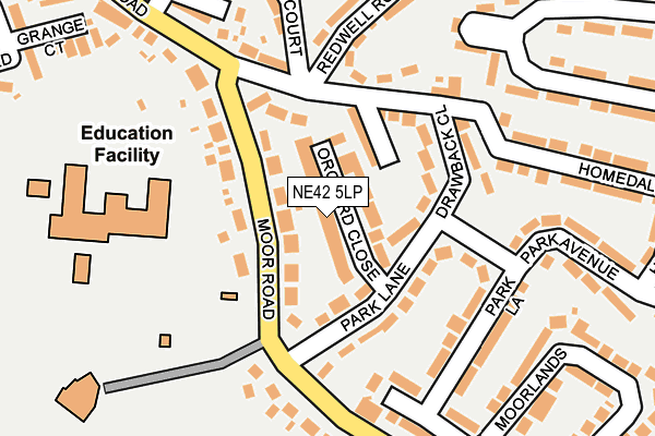 NE42 5LP map - OS OpenMap – Local (Ordnance Survey)