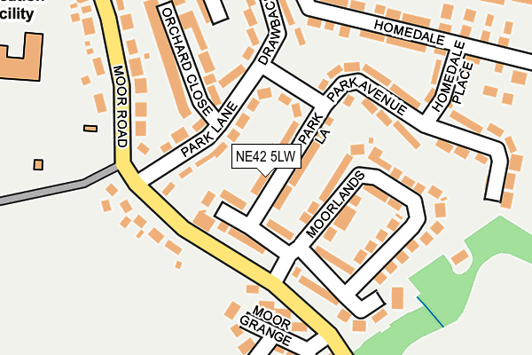 NE42 5LW map - OS OpenMap – Local (Ordnance Survey)