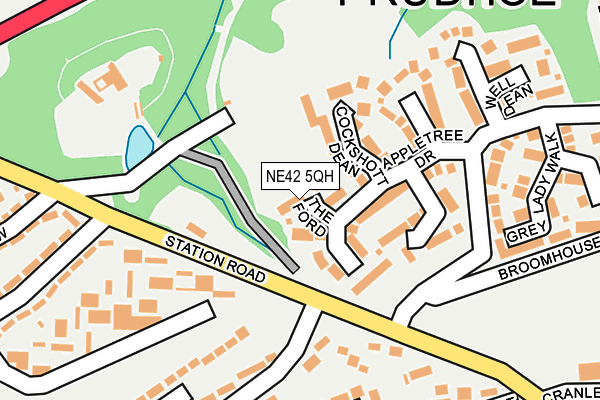NE42 5QH map - OS OpenMap – Local (Ordnance Survey)