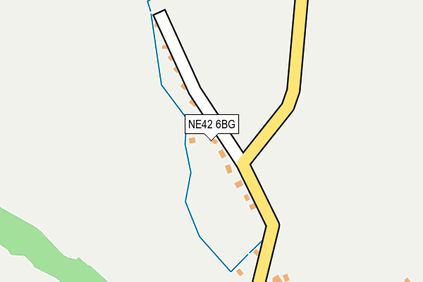 NE42 6BG map - OS OpenMap – Local (Ordnance Survey)