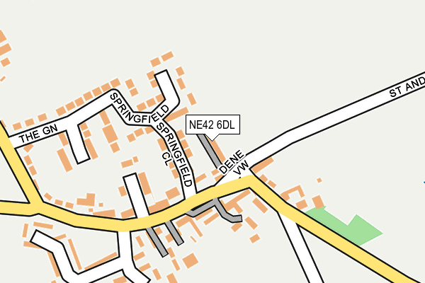 NE42 6DL map - OS OpenMap – Local (Ordnance Survey)