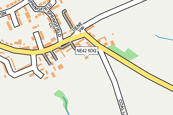 NE42 6DQ map - OS OpenMap – Local (Ordnance Survey)