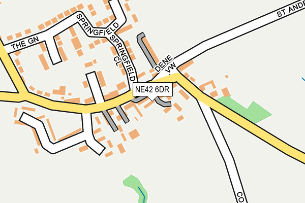 NE42 6DR map - OS OpenMap – Local (Ordnance Survey)