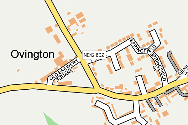 NE42 6DZ map - OS OpenMap – Local (Ordnance Survey)
