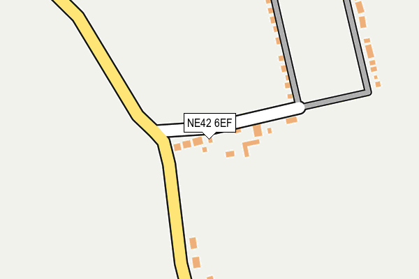 NE42 6EF map - OS OpenMap – Local (Ordnance Survey)