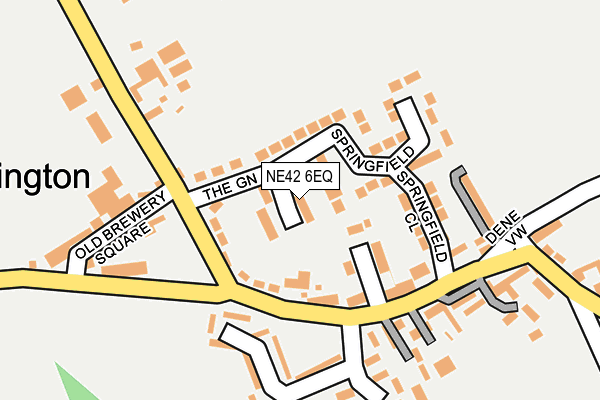 NE42 6EQ map - OS OpenMap – Local (Ordnance Survey)