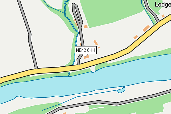 NE42 6HH map - OS OpenMap – Local (Ordnance Survey)