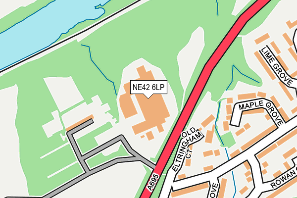 NE42 6LP map - OS OpenMap – Local (Ordnance Survey)