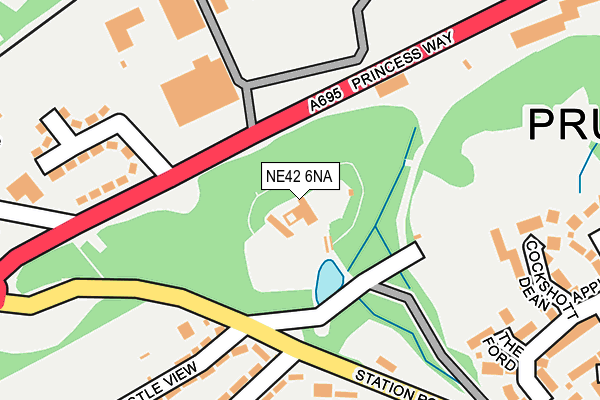 NE42 6NA map - OS OpenMap – Local (Ordnance Survey)