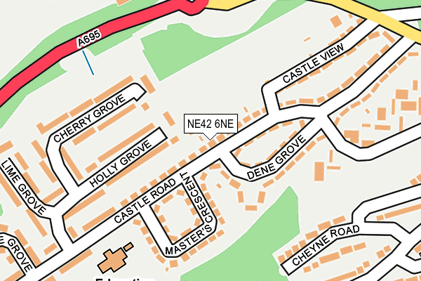 NE42 6NE map - OS OpenMap – Local (Ordnance Survey)
