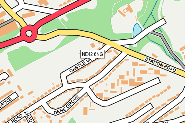 NE42 6NG map - OS OpenMap – Local (Ordnance Survey)