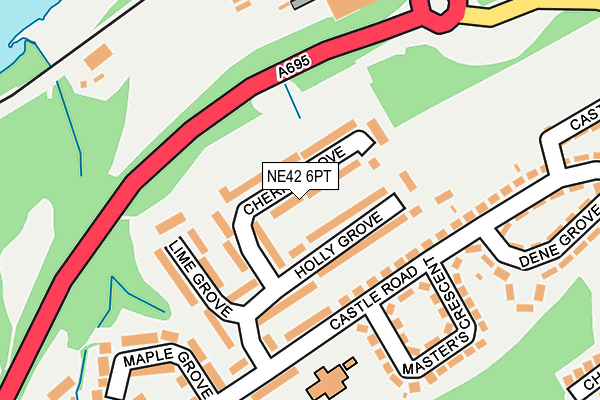NE42 6PT map - OS OpenMap – Local (Ordnance Survey)