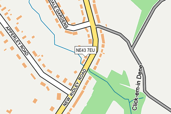 NE43 7EU map - OS OpenMap – Local (Ordnance Survey)
