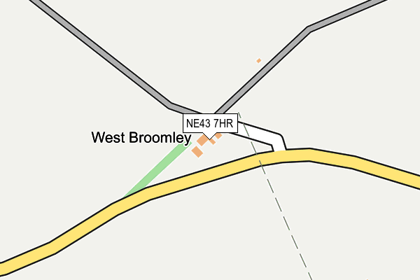 NE43 7HR map - OS OpenMap – Local (Ordnance Survey)