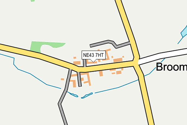NE43 7HT map - OS OpenMap – Local (Ordnance Survey)