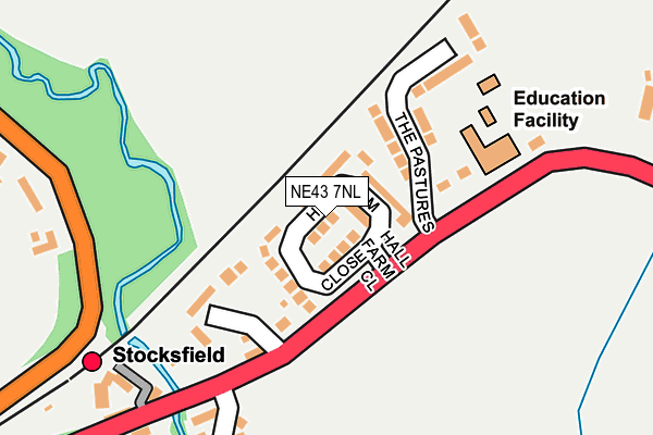 NE43 7NL map - OS OpenMap – Local (Ordnance Survey)