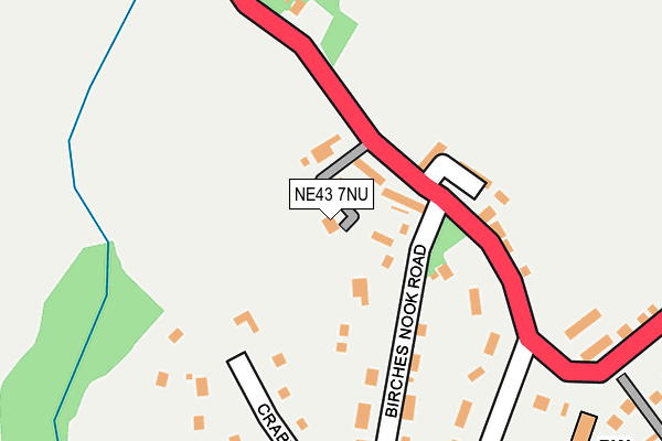 NE43 7NU map - OS OpenMap – Local (Ordnance Survey)